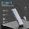 DIGIERA USB-C šakotuvas 5 viename su HDMI 1080p, USB 3.0 5 Gbps ir SD/Micro SD