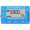 Dilwe akumuliatorių ir servomechanizmų testeris CellMeter 8, LiPo, LiFe, Li-Ion, 2–8S