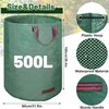 Dntorx daugkartinio naudojimo sodo atliekų maišai, 3 vnt., 500 l, 80 × 100 cm
