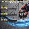 DOMOR elektrinė dviračio pompa 120 psi su USB-C, Presta ir Schrader vožtuvams M7