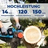 Dong Cheng akumuliatorinis grandininis pjūklas 40 V, 38 cm juostos ilgis, bešepetėlinis variklis DCCS40161
