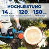 Dong Cheng akumuliatorinis grandininis pjūklas 40 V, 38 cm juostos ilgis, bešepetėlinis variklis DCCS40161