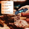 DOQAUS skaitmeninis maisto termometras su LCD ekranu, 3 sekundžių reakcija, sulankstoma nerūdijančio plieno sonda, automatinis įjungimas