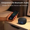 DOUMOSH skaitmeninis radijo žadintuvas su Bluetooth 5.0, 5 W garsiakalbiu ir naktine lempute DEBK11B