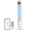 DREO bokštinis ventiliatorius, 42 W, 28 dB, 90° osciliacija, valdymas programėle, DR-HTF017S Baltas