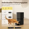 DUDUPET automatinis kačių ir šunų pašaro dozatorius, Wi-Fi, 5 l talpa, iki 10 porcijų per dieną, ZC-F09