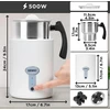Duronic automatinis pieno putų plakiklis ir šildytuvas 500 W, 500 ml, MF500 WE