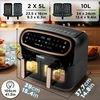 Duronic karšto oro gruzdintuvė su dviem zonomis 10 l, 2400 W, AF34 BG