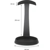 Dynavox ausinių stovas KH-1000 metalinis su silikonine atrama, juodas