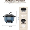Eamoment ryžių viryklė 1 l, 500 W su garinimo įdėklu UEADRC-2SL004BL