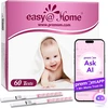 Easy@Home ankstyvojo nėštumo HCG testų juostelės, 60 vnt., 10 mIU/mL, EZW1-S-60