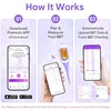 Easy@Home bazinis termometras su Bluetooth, apšviečiamu ekranu ir Premom programėle EBT-300