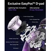 EasySMX belaidis žaidimų pultas su RGB, Hall joystick ir įkrovimo stotele D10, suderinamas su PC, Switch, Android, iOS (violetinis)