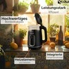 Ecosa elektrinis virdulys 1,7 l stiklinis su temperatūros reguliavimu, 2200 W, EO-697