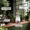 Ecosa stiklinis elektrinis virdulys su temperatūros reguliavimu, 1,8 l, 2200 W, nerūdijančio plieno korpusas, LED ekranas