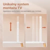 ECOTINY mobilus televizoriaus stovas su ratukais 49–75 col., iki 40 kg, HW1158WH