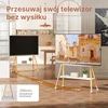 ECOTINY mobilus televizoriaus stovas su ratukais 49–75 col., iki 40 kg, HW1158WH
