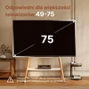 ECOTINY mobilus televizoriaus stovas su ratukais 49–75 col., iki 40 kg, HW1158WH