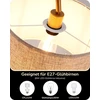 EDISHINE grindų lempa 161 cm su reguliuojamu lininiu gaubtu, E27, 12 W LED, F20031-4