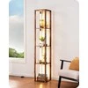 EDISHINE grindų lempa su lentynėle, LED, 20 W, 1530 lm, reguliuojama šviesos temperatūra, ST-F31005