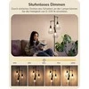EDISHINE grindų lemputė, reguliuojama 163 cm, LED E27, metalinis šviestuvas, juoda, trys gaubtai, vintage stilius, KL-DF075