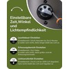Sieninis šviestuvas EDISHINE išorinė sieninė lempa su judesio jutikliu, E27, IP44, aliuminio ir grūdinto stiklo, antracito spalvos, KH1845-E27+SEN