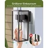 EDISHINE lauko sieninis šviestuvas IP44, E27, antracito spalvos, DHOWL03B