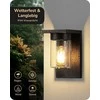 EDISHINE lauko sieninis šviestuvas, IP44, E27, skaidrus stiklas, 15 W, juodas, KH 2401 DN