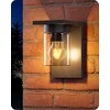 EDISHINE lauko sieninis šviestuvas, IP44, E27, skaidrus stiklas, 15 W, juodas, KH 2401 DN