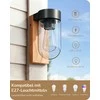 EDISHINE lauko sieninis šviestuvas IP44, E27 lizdas, aliuminis ir stiklas, 20 x 8,2 x 13,5 cm, KH 2401 DN