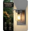EDISHINE lauko sieninis šviestuvas, IP44, E27, 15 W, aliuminis ir stiklas, antracito spalvos, KH 2401 DN