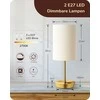 EDISHINE LED stalinė lempa su jutikliniu valdymu, USB įkrovimo funkcija, reguliuojamas apšvietimas, rinkinys 2 vnt.