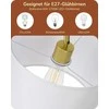 EDISHINE pastatoma lankstoma lemputė, aukso spalvos, E27 LED, 160 cm, reguliuojamas drobinis gaubtas, QY-2207F