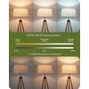 EDISHINE pastatoma LED lempa su mediniu trikoju, pritemdoma, E27 lizdu ir pulteliu, KL-DF077