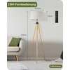 EDISHINE pastatoma LED lempa su mediniu trikoju, pritemdoma, E27 lizdu ir pulteliu, KL-DF077
