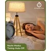 EDISHINE pastatoma LED lempa su mediniu trikoju, pritemdoma, E27 lizdu ir pulteliu, KL-DF077