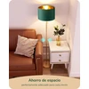 EDISHINE retro grindinis LED šviestuvas su žaliu aksominiu gaubtu, E27, 145 cm, EDISHINE-016