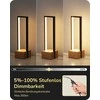 EDISHINE stalinė LED lempa, 6 W, jutiklinis valdymas, reguliuojamas apšvietimas, juoda–medžio, DHLTL02H