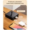 EDISHINE stalinė LED naktinė lempa su reguliuojamu ryškumu, USB-A ir USB-C krovimo prievadais, E27, 2 vnt. komplektas