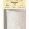 EDISHINE stalinė lempa su lininiu gaubtu, E14 lizdas, 60 W, bežinė-juoda, industrinio stiliaus