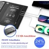 ELECAENTA nešiojama saulės baterija 30 W ETFE, USB-C, 3 jungtys, PD18 W, QC3.0, LSFC-30