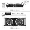 Elektrinė krosnelė Duronic dviguba elektrinė kaitlentė 2500 W, 20 ir 15 cm ketaus plokštės, reguliuojamas termostatas, HP2BK
