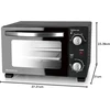 Elektrinė krosnelė Melchioni elektrinė mini orkaitė 11 l, 800 W, juoda, DEVIL 11