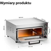 Elektrinė krosnelė Wiltec elektrinė picų krosnelė 2000 W su kordierito plokšte, 350 °C, 61998