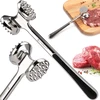 EliteHoff metalinis mėsos muštuvas, 22 cm, dvipusis, cinko lydinys, neslystančia rankena