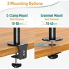 ELIVED vertikalus laikiklis 2 monitoriams 13–32 col., VESA, iki 8kg, EV4012