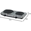 Eltac dviguba elektrinė kaitlentė 2500 W, 230 V, ketaus kaitvietės, DK 28