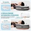 Elviros ergonominė kaklo pagalvė iš atminties putų, reguliuojamo aukščio, 60 x 38.6 cm FEL10000986GY