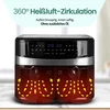 Emerio karšto oro gruzdintuvė su dviem 4,5 l krepšiais, 2400 W, AF-126672