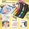 ENMY akrilinių žymeklių rinkinys, 80 spalvų, teptuko antgalis, ENMYXXHes01-80